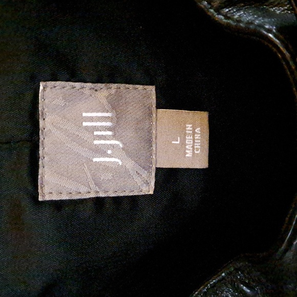 J Jill black leather jacket - Picture 2 of 11